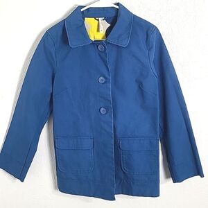 Old Navy Blue Coat, 3 Large Buttons, 2 Large Pockets on the Front, Size Medium